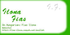 ilona fias business card